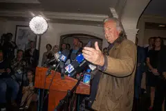 Steve Bannon, former White House chief strategist to President Donald Trump, was released from a federal prison in Connecticut on Oct 29, 2024 after serving a four-month sentence for contempt of Congress.  