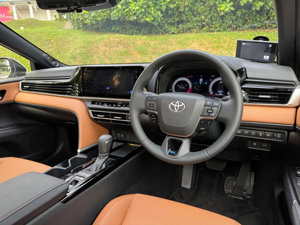 The 12.3-inch touchscreen is clear and easy to use, and as Toyota still likes physical buttons, everything feels intuitive, tactile and functional.