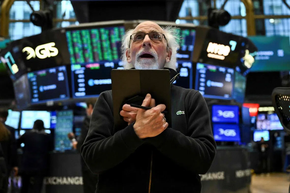 A trader working on the floor of the New York Stock Exchange. The US may no longer be as exceptional as previously thought, but it is still more attractive than anywhere else as a global investment conduit, says the writer.