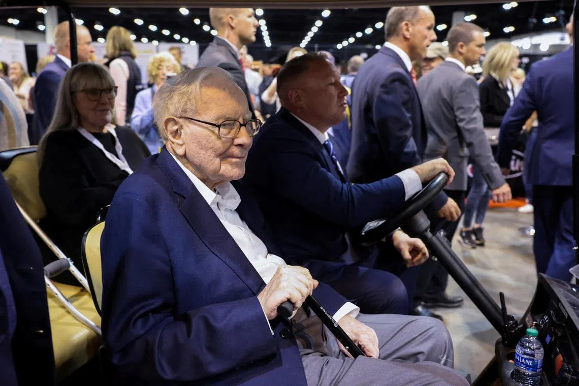 Berkshire Hathaway chairman and CEO Warren Buffett attends the Berkshire Hathaway Inc annual shareholders' meeting in Omaha, Nebraska, US, May 3, 2024. 
