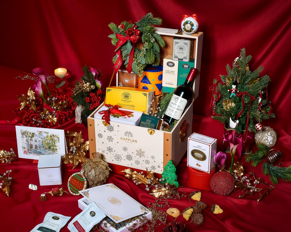 In the spirit of gifting, pick a special hamper or gift set from Raffles Boutique.