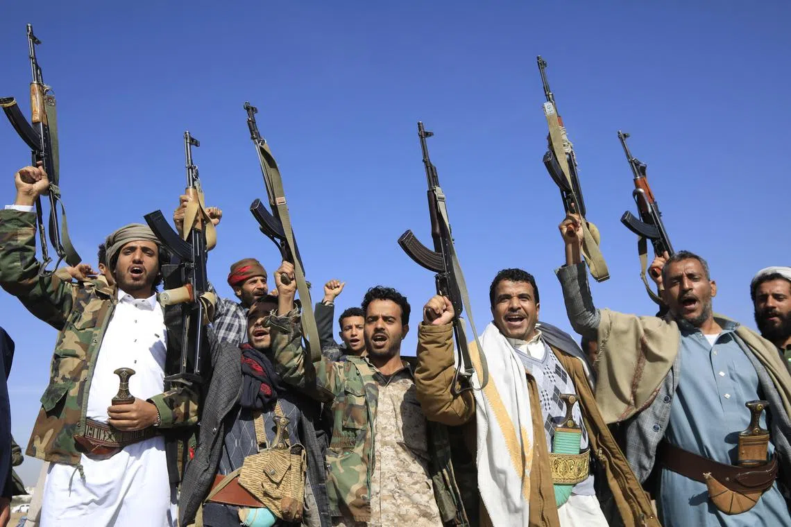 Armed tribesmen loyal to Houthis at an anti-USA and anti-Israel rally, in Sana'a, Yemen, January 29, 2024. A world that gives way to non-state and anti-state forces has dire implications for much of humankind.