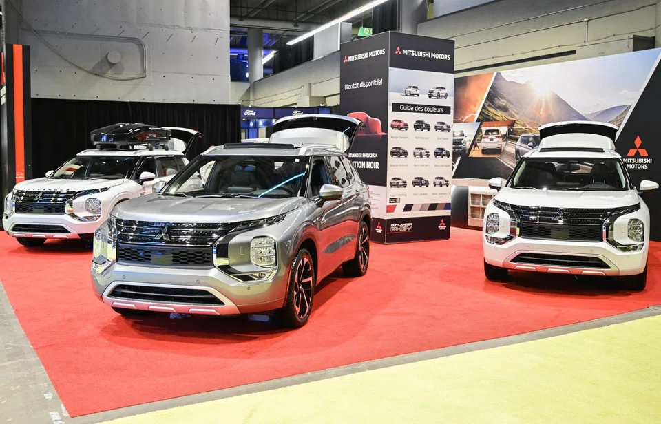 Mitsubishi Motors at the Montreal Electric Vehicle Show. US protectionism against China is creating an opportunity for Japanese carmakers to bring EV production to North America.