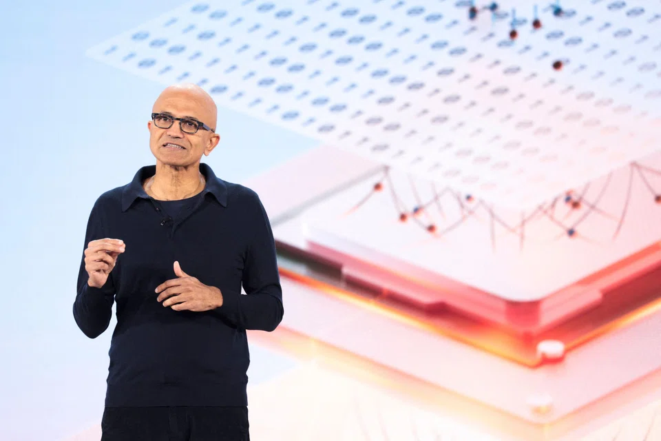 Microsoft Chairman and CEO Satya Nadella speaks during a Microsoft event in Redmond, Washington, May 20, 2024.