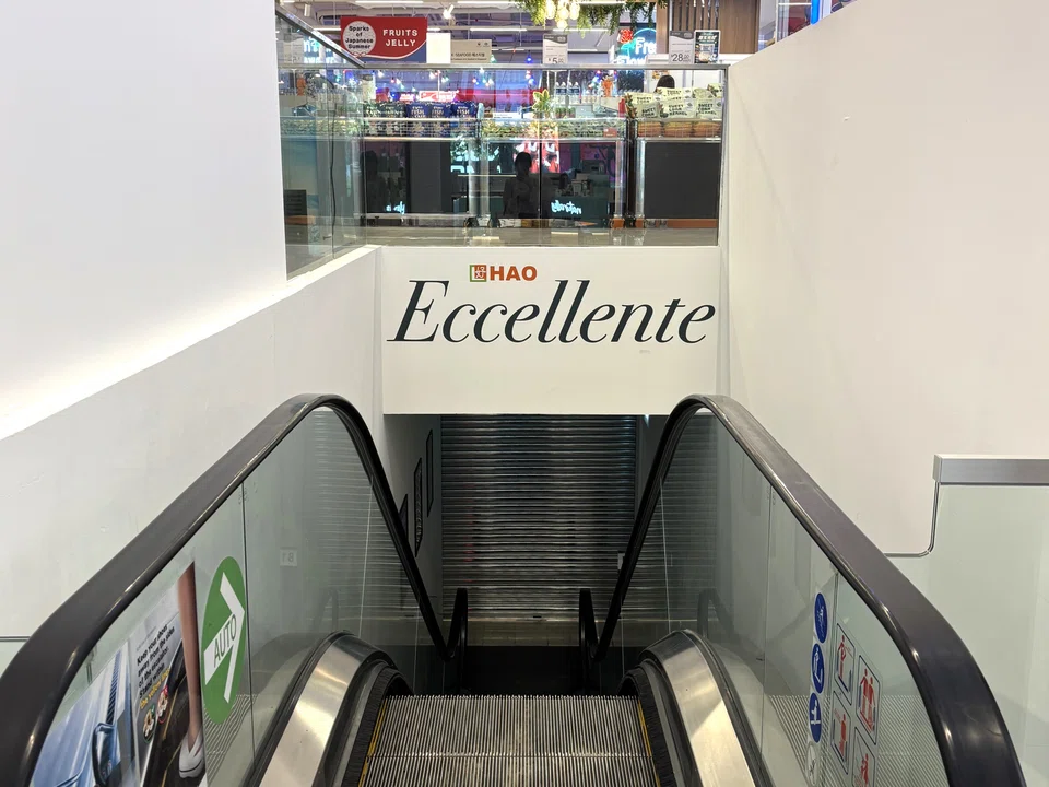 Taste Orchard's shuttered basement, which was occupied by Hao Mart's supermarket Eccellente up till April.