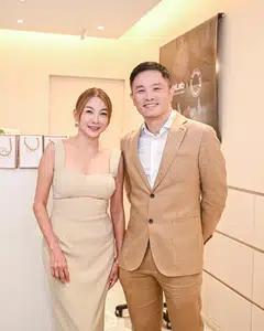 Sabrina Tan, founder of Skin Inc, and Dr Kelvin Chua, senior medical director and founder of SL Aesthetic Group. 