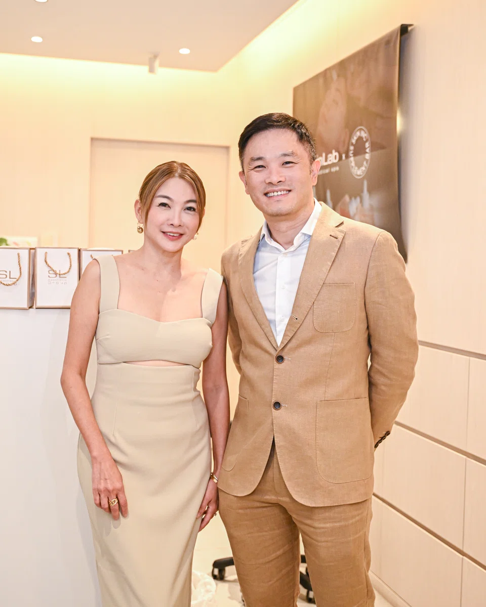 Sabrina Tan, founder of Skin Inc, and Dr Kelvin Chua, senior medical director and founder of SL Aesthetic Group. 