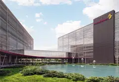 An artist’s impression of AstraZeneca’s planned new facility, which will make antibody drug conjugates used in cancer treatment. This was one of several precision medicine projects secured in 2024.