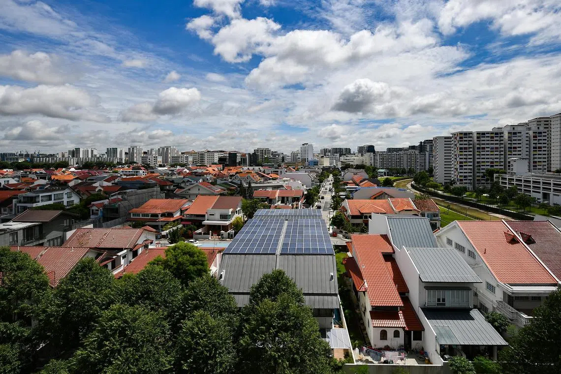 By aggregating small energy assets, such as solar panels in residential properties (above), virtual power plants could unlock their potential in supporting Singapore's energy transition.