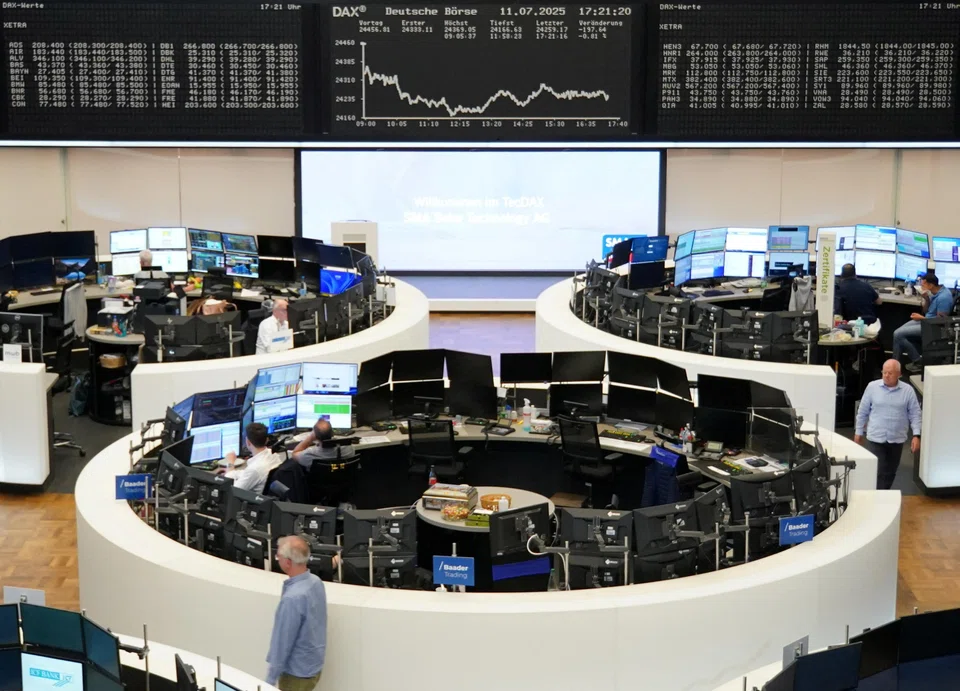 The Stoxx 600 ended 0.8 per cent higher at 555.01 points, with the wider technology index leading gains.