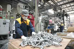 China's industrial output in April rose by 6.1 per cent, surpassing expectations for a 5.5 per cent increase in a Reuters poll of 24 analysts.