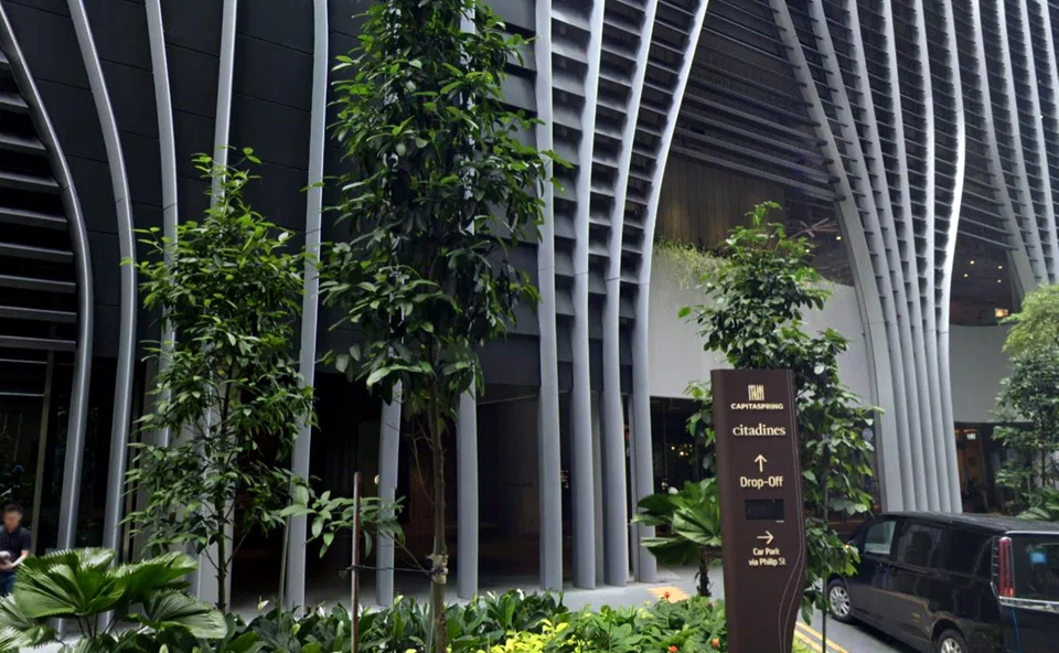 Citadines Raffles Place serviced residences are on levels nine to 16 of the 51-storey CapitaSpring. The building is on a site with about 56.5 years' balance lease.