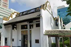 The property at 50 Eu Tong Sen Street has triple frontages along Eu Tong Sen Street, Merchant Road and New Market Road.