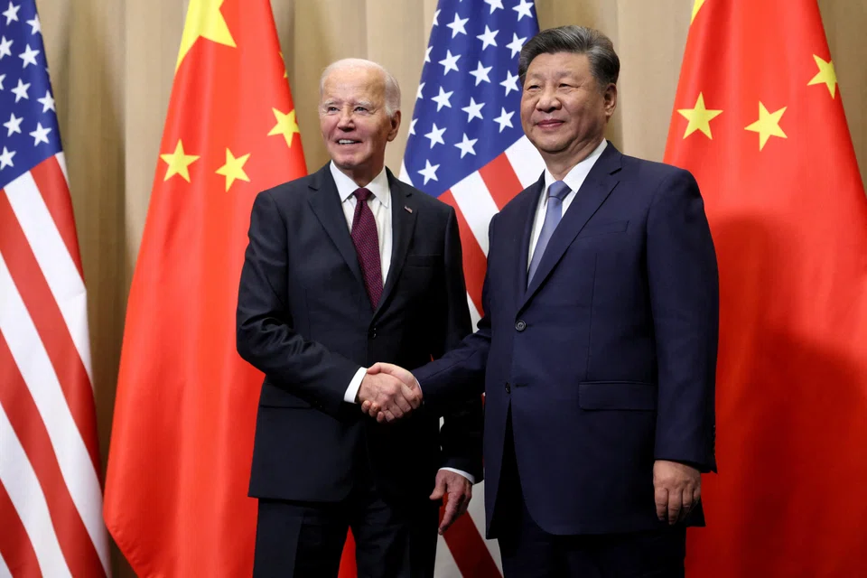 US President Joe Biden (left) and China's President Xi Jinping both agree that human beings, not AI, should make decisions over the use of nuclear weapons, according to the White House.