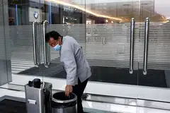 Cleaner Hu Dexi, 67, works at a shopping mall in Beijing, China, April 10, 2024. China’s latest statistics showed some 94 million working people - around 12.8 per cent of China’s 734 million labour force - were older than 60 in 2022. This figure is set to skyrocket as 300 million more Chinese reach their 60s in the coming decade.