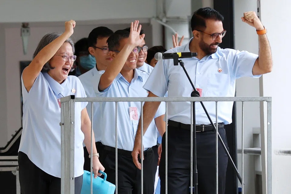 WP will defend Aljunied GRC with incumbents Sylvia Lim (left), Gerald Giam (centre), Pritam Singh (right) and two newcomers, Kenneth Tiong and Fadli Fawzi.