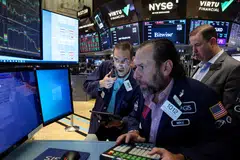 The Dow Jones Industrial Average rose 183.24 points, or 0.55 per cent, at the open to 33,457.82.