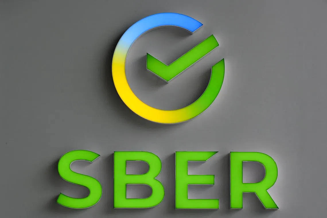 The logo of Russia's state-owned bank. Russia’s largest lender Sberbank has agreed to sell its Kazakh subsidiary to Kazakh state-owned financial holding Baiterek.