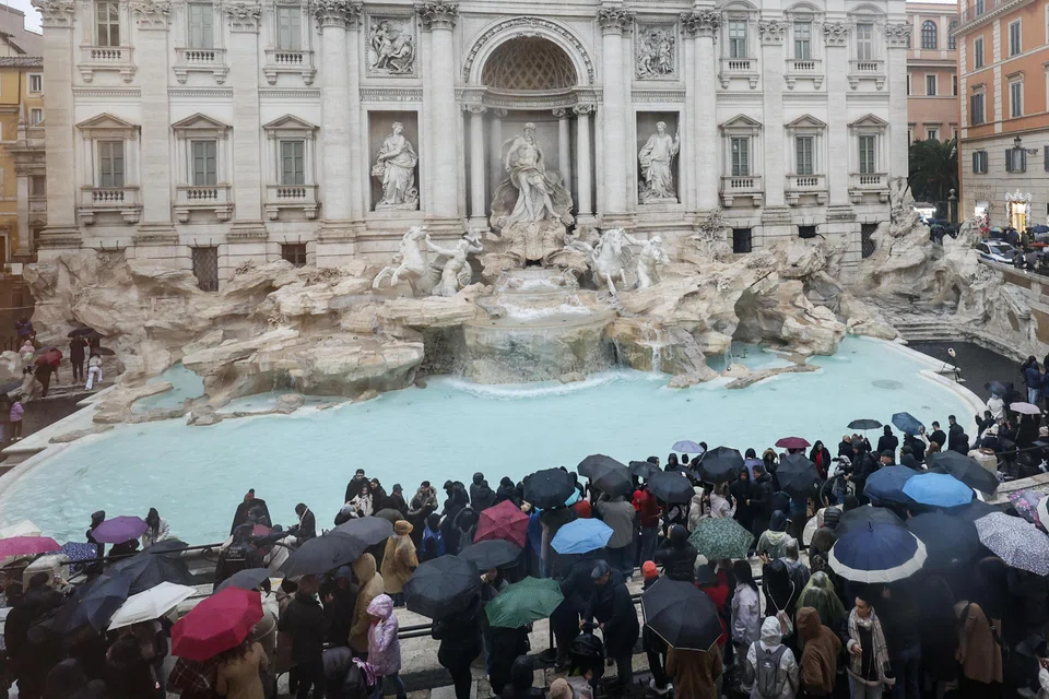 The Trevi Fountain, a baroque masterpiece, is one of the most visited sites in Rome.