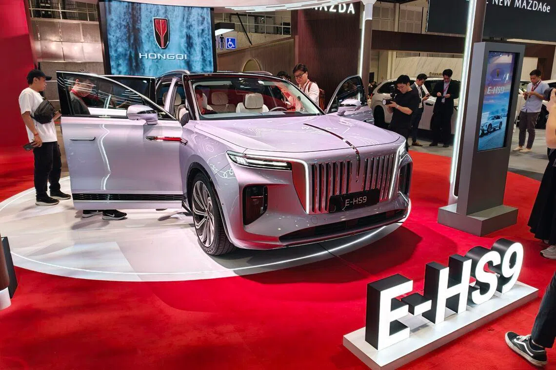 Chinese luxury car brand Hongqi has launched the E-HS9, an EV that could cost around S$500,000.