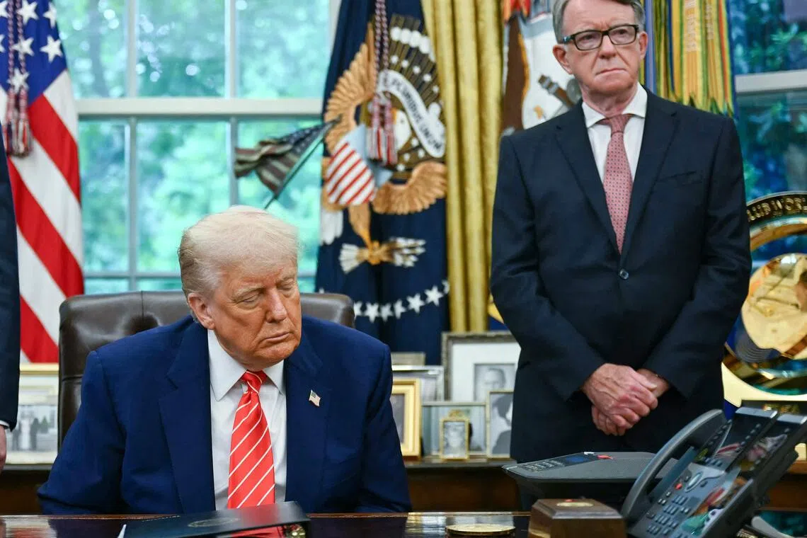 UK Prime Minister Keir Starmer (right) will host US President Donald Trump during the visit.