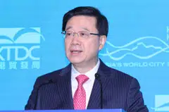 John Lee says: “We will seize the world’s major trend of geographical diversification proactively attracting foreign companies and capital to establish Hong Kong because Hong Kong can provide security and stability to investors.”