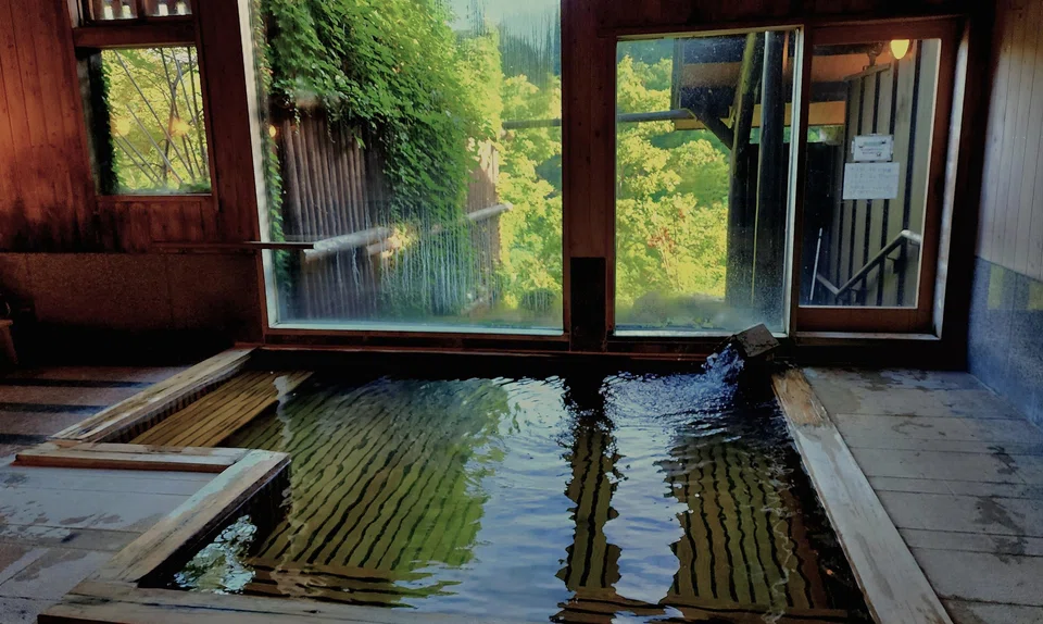 There's no denying the restorative powers of hot springs. This is at Shizu Onsen, midway up Mount Gassan.