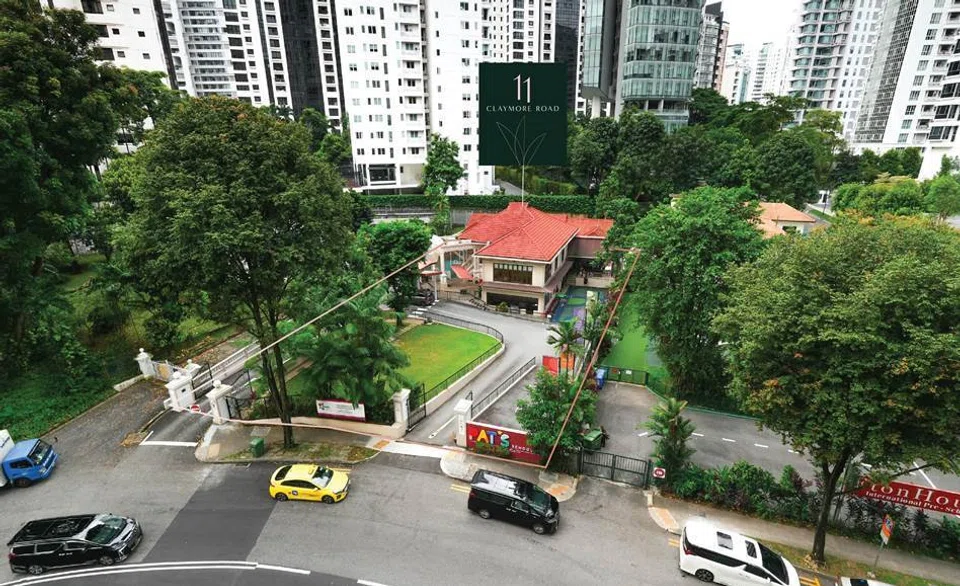 The site at 11 Claymore Road is  situated about 100 metres away from Orchard Road.