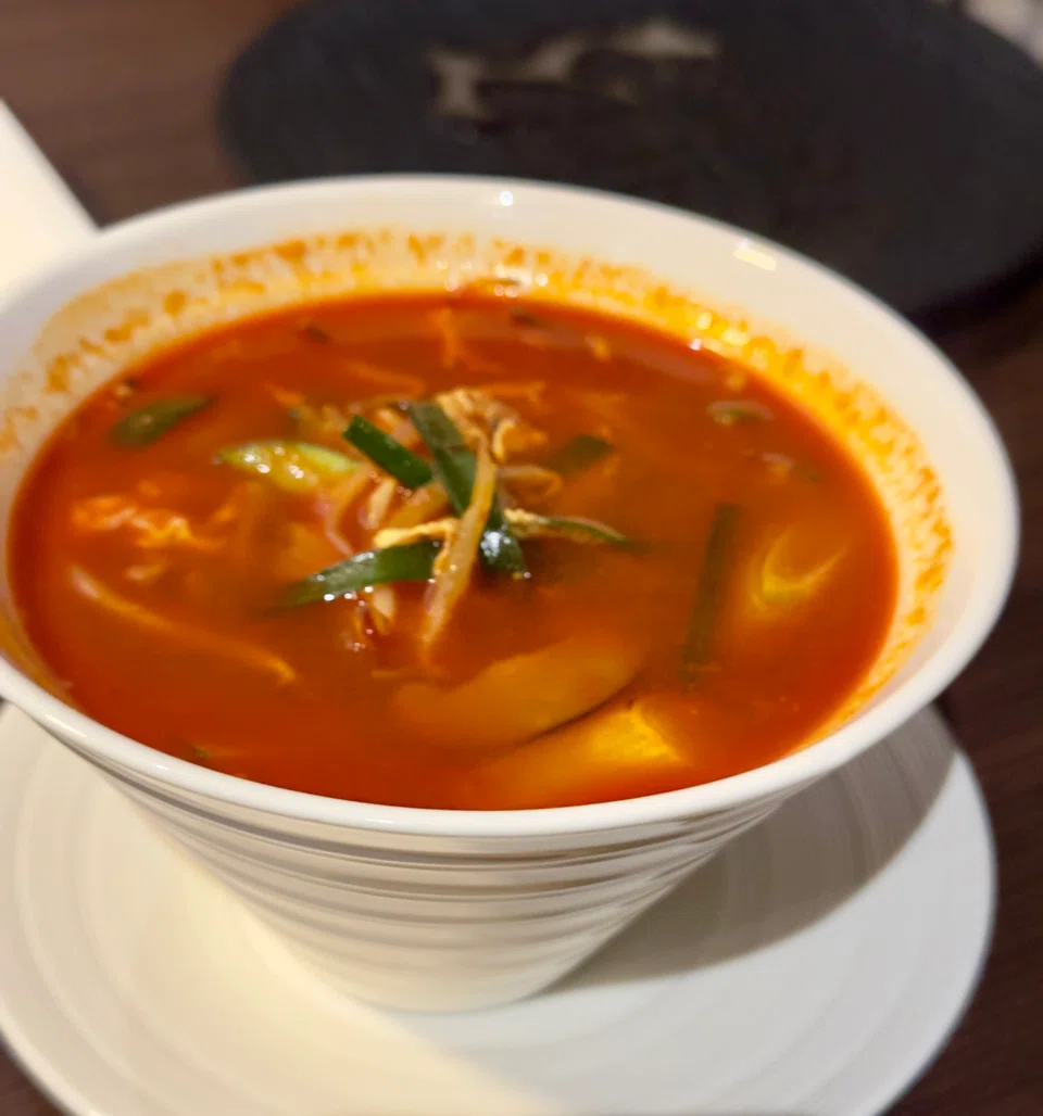 Spicy beef soup packed with meat and vegetables.