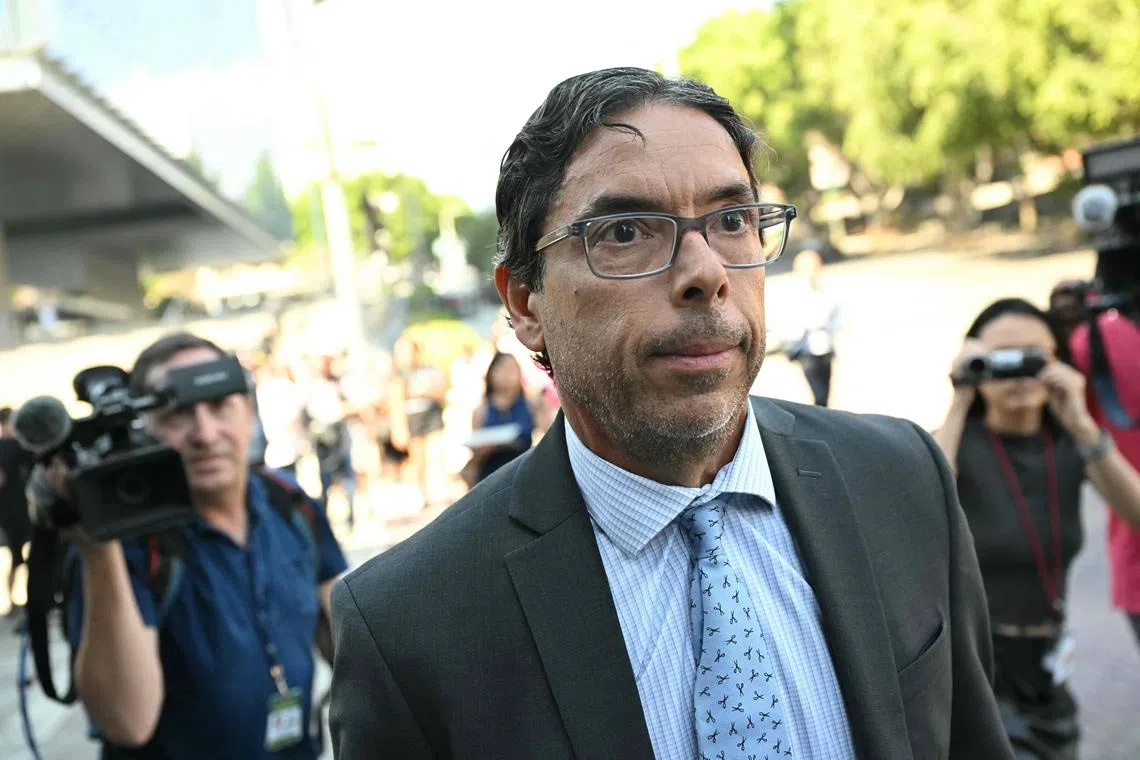 California physician Mark Chavez exits federal court in Los Angeles, California, Oct 2, 2024. Chavez pleaded guilty to conspiring to distribute the drug ketamine to the late actor Matthew Perry, who died of a ketamine overdose in October 2023. 