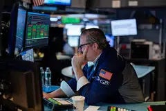 The Dow Jones Industrial Average fell 462.72 points, or 1.17 per cent, to 39,206.67. 
