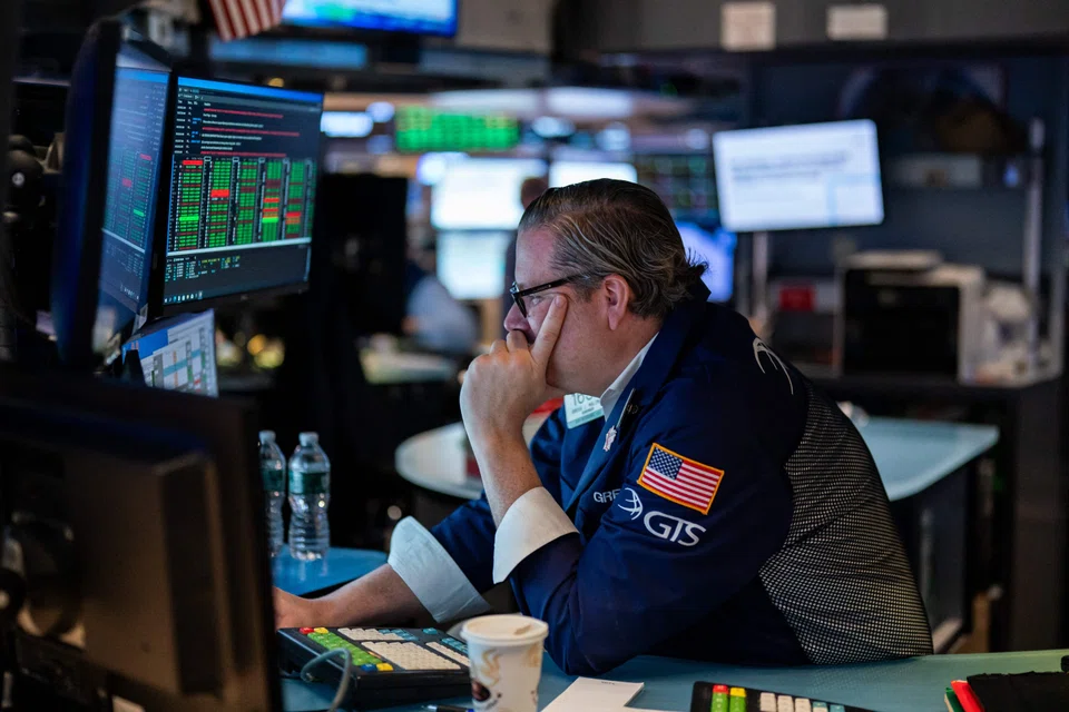 The Dow Jones Industrial Average fell 462.72 points, or 1.17 per cent, to 39,206.67. 