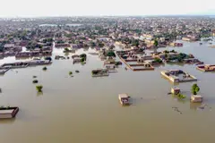 The floods that inundated a third of the nation cut the nation’s growth by half, leaving about US$32 billion in damage and losses to the nation’s economy. 