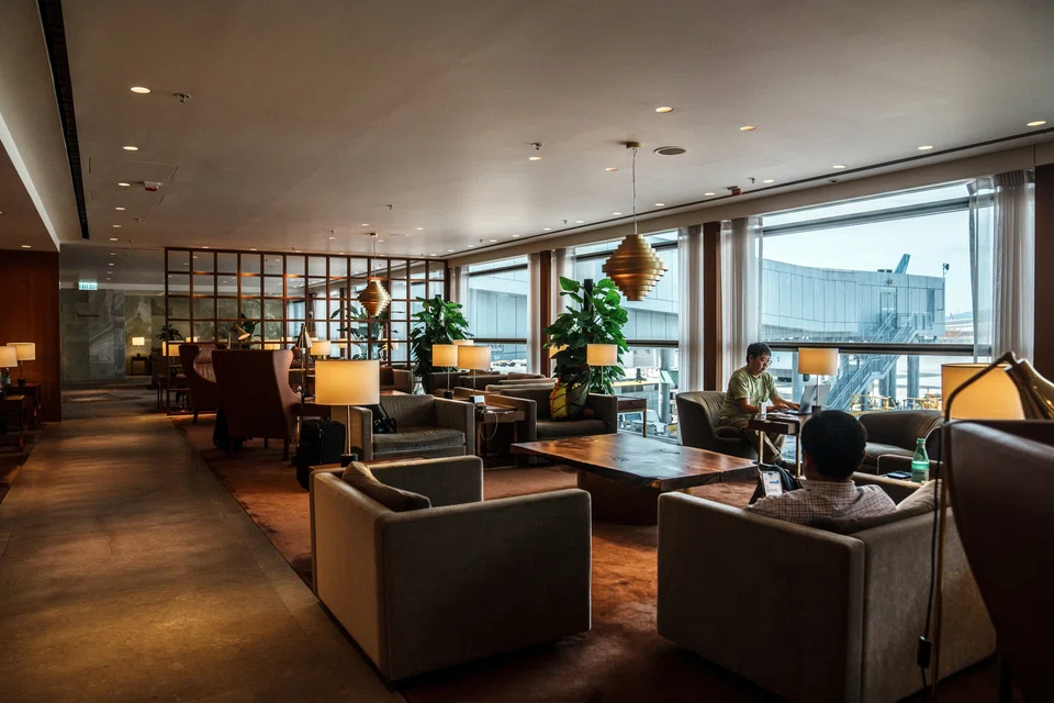 Passengers typically spend anything from a couple of hours to eight or more in first-class lounges. 