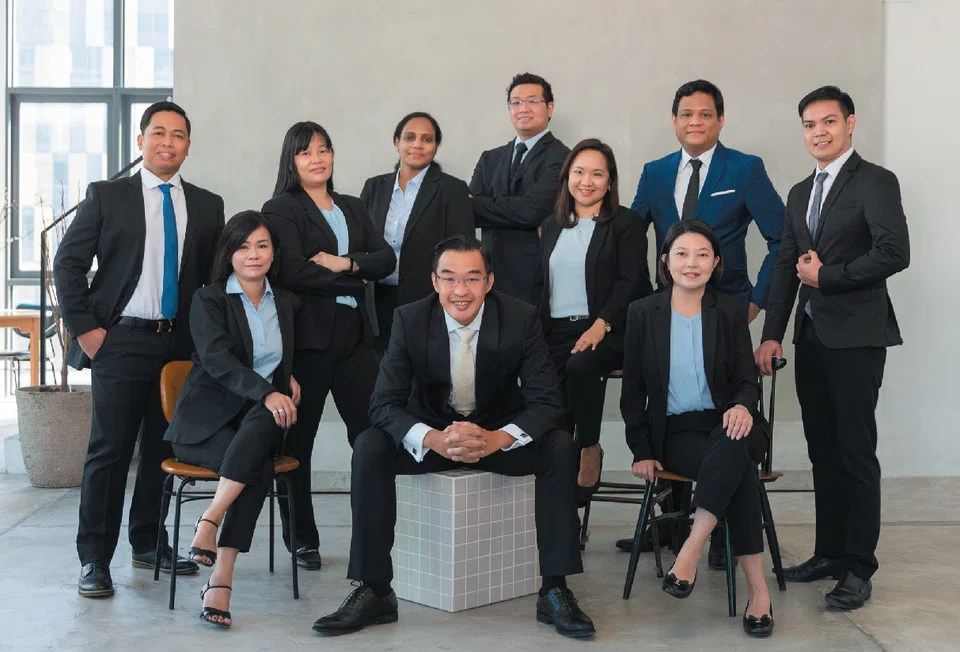 The DCS Synthesis core team, led by chief executive officer Jimmy Teo (centre, seated).