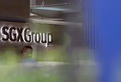 SGX is the biggest loser on the STI, falling 1.2% or S$0.18 to S$15.41.