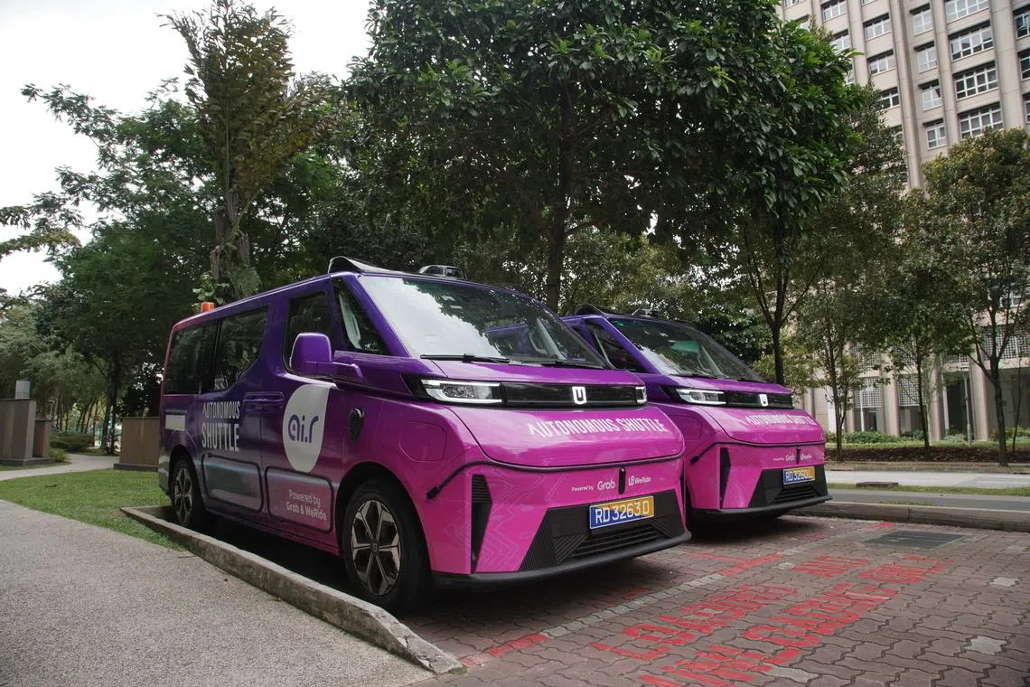 The initial phase of AV services in Singapore will function as a shuttle, serving a fixed route with designated stops. 