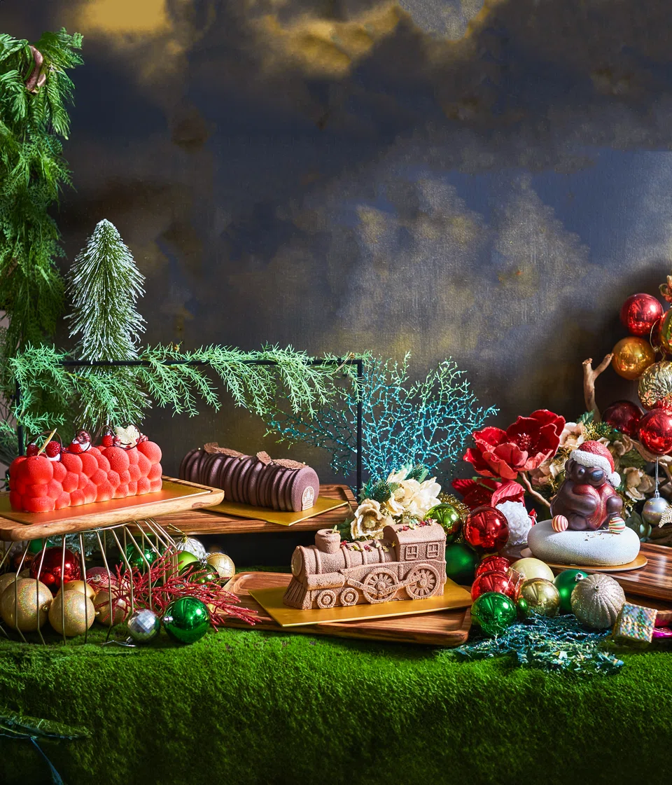 Complete your celebration with artisanal log cakes from Orchard Hotel Singapore.