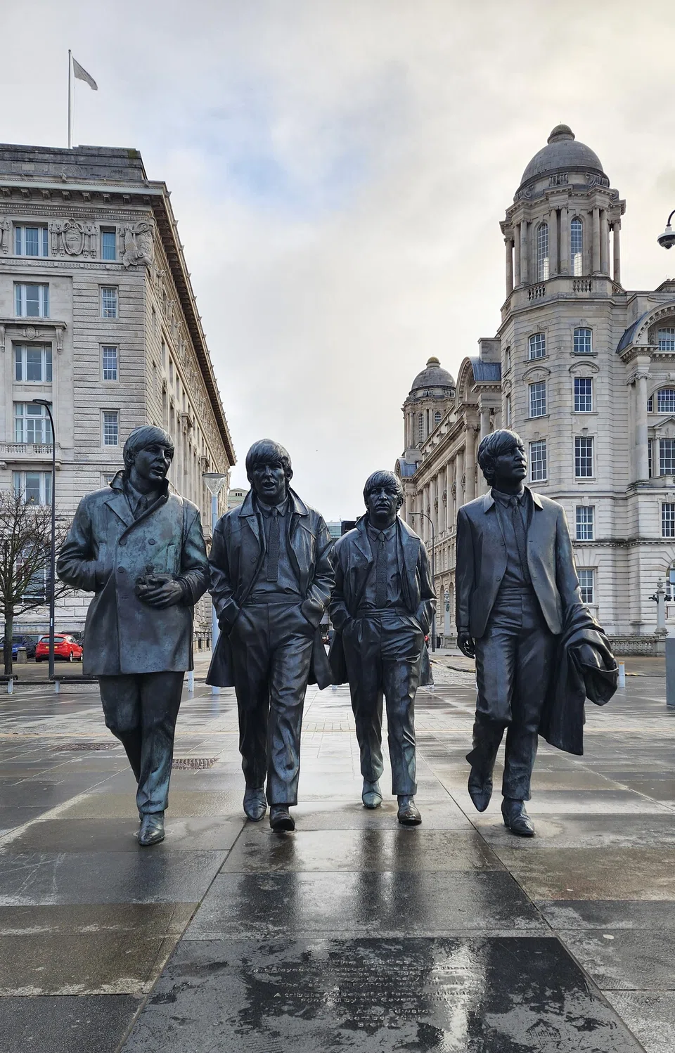 The Beatles and Liverpool are irrevocably linked. This statue of the Fab Four overlooks the waterfront.