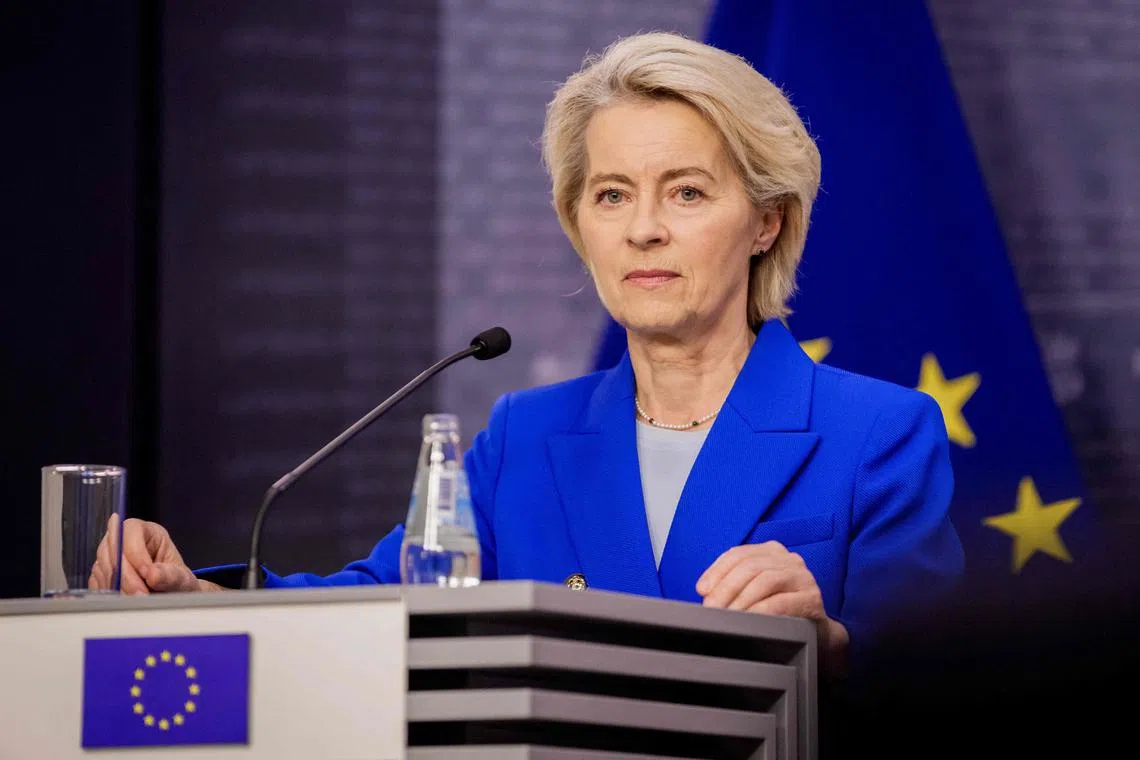 There is talk that at least two blocs in the European Parliament are working to call for a no-confidence vote against European Commission President Ursula von der Leyen.