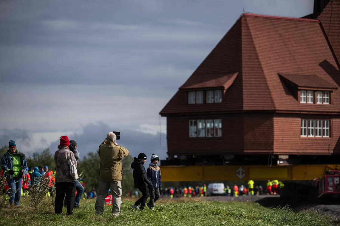 The move has generated widespread interest, with large crowds thronging the streets of the town of 18,000 people.