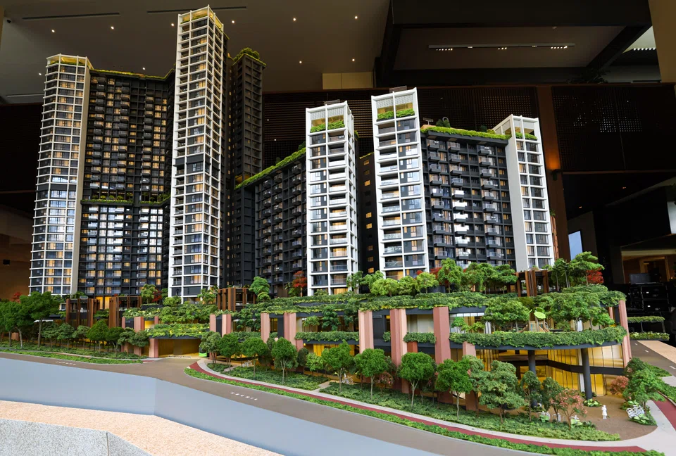 A 3D model of The Reserve Residences, which will start previews on May 12 and launch on May 27.