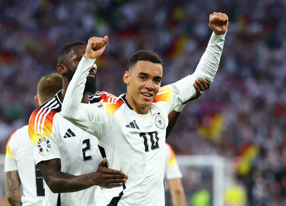 Jamal Musiala is named man of the match and praises German fans for getting his side off to a flyer. 