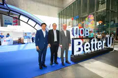 From left: Dean Tong, head of UOB group human resources; Tan See Leng, minister for manpower; and Wee Ee Cheong, UOB deputy chairman and CEO.