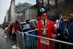Maga supporters at a rally in January. The idea that Trump will act as a booster of small business is hardly plausible, says the writer, considering that his first administration proved better at delivering on its promises to dynastic fortunes.