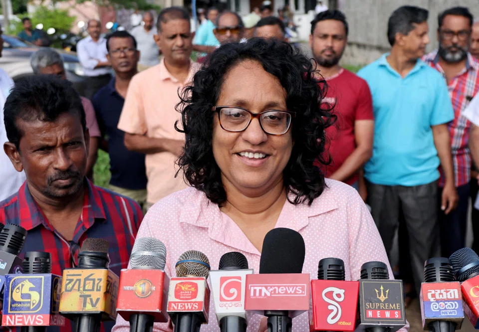 Dissanayake comfortably won the island’s presidential election in September and named Amarasuriya (top) as prime minister.