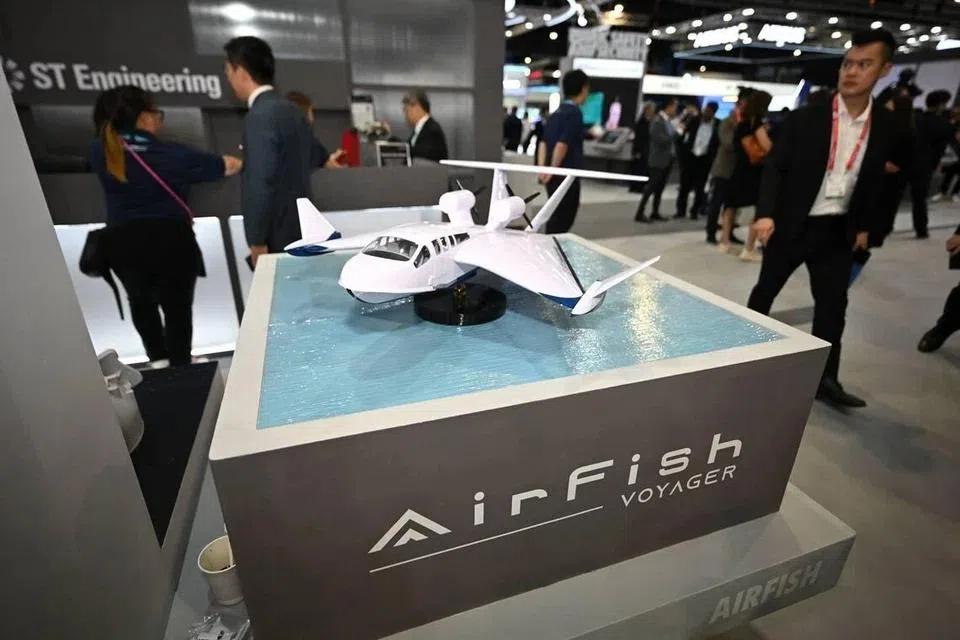 The AirFish Voyager, designed to carry eight passengers and two crew, is currently being assembled in Singapore.
