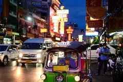 A tuk-tuk driver on the streets of Bangkok, Thailand. The post-Covid recovery is well underway in Asean countries, thanks in part to relaxed pandemic measures and border curbs.