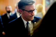 Johnson, one of Trump’s chief allies in Congress, has led a legislative blockade for months to insulate the tariffs.