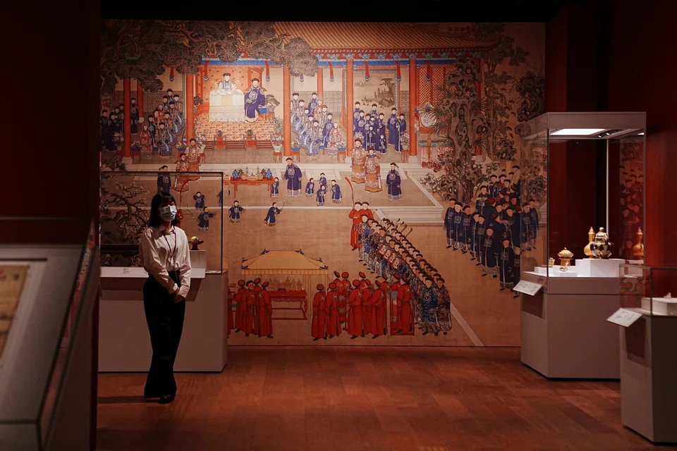 Spanning more than 30,000 sq m, Hong Kong new Palace Museum showcases more than 900 artefacts on loan from Beijing's Palace Museum in the Forbidden City, including portraits from the Qing dynasty, calligraphy and ceramics.